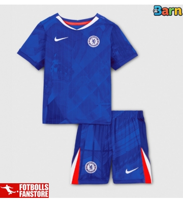 Chelsea Hemmatröja Barn 2025-26 Kortärmad (+ Korta byxor)